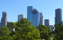Photo of Houston skyline.